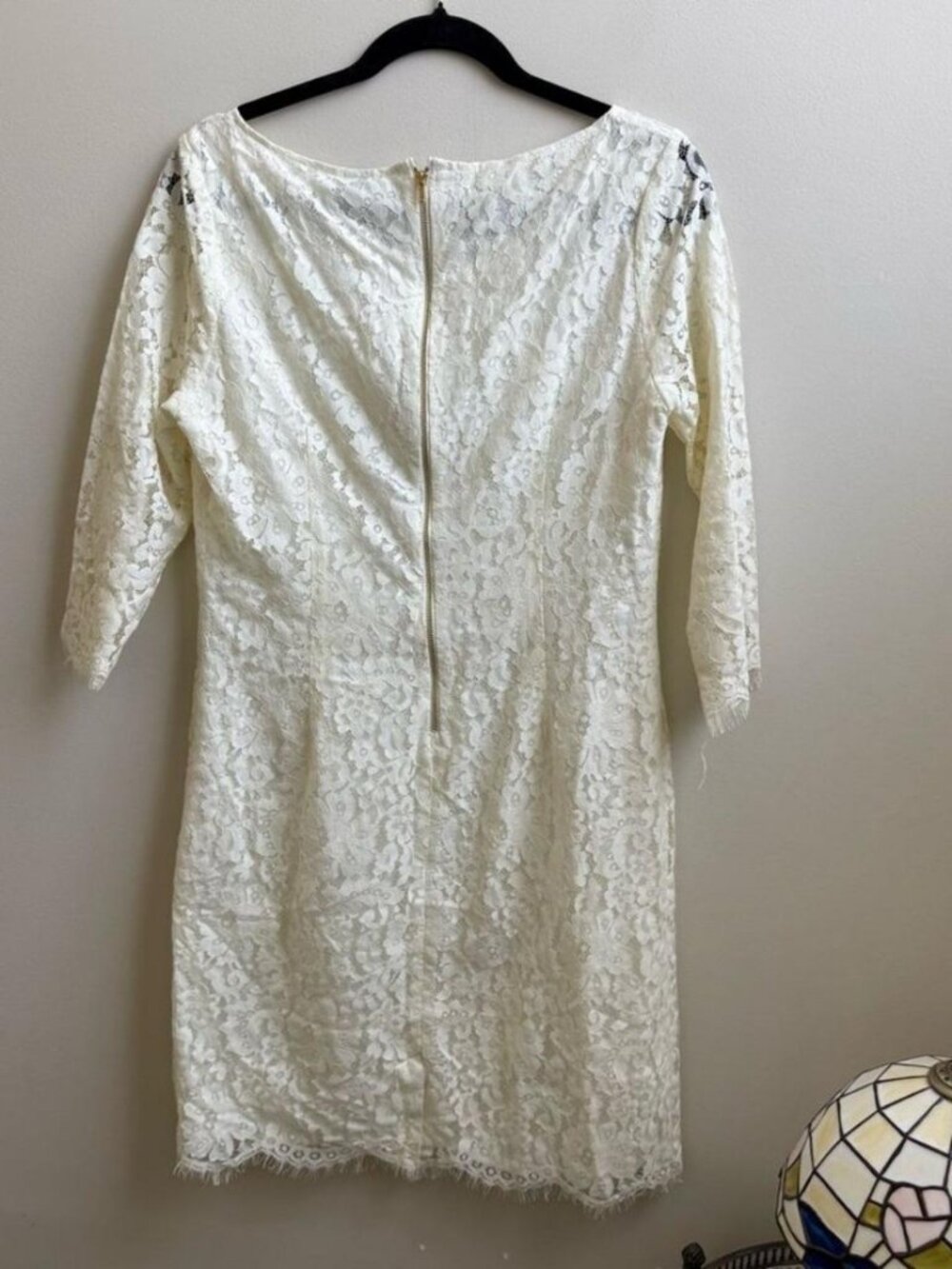 Cream Sheath Dress
